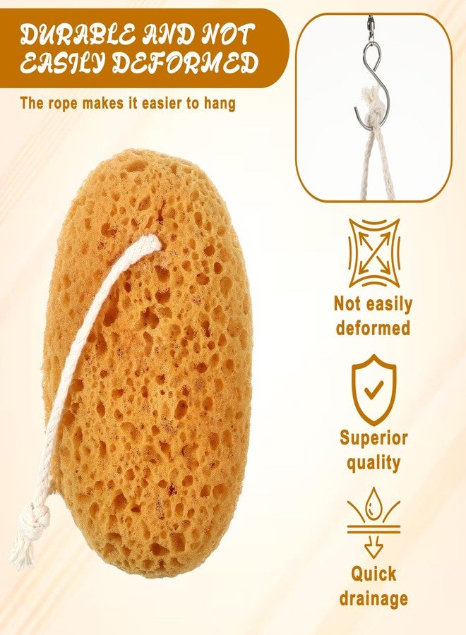 Macuezu 2 Pcs Bath Sponges for Shower, Body Scrubber Sponges, Large Foam Loofah Exfoliating Face Puff for Women Men, Bathroom Accessories - Image 4